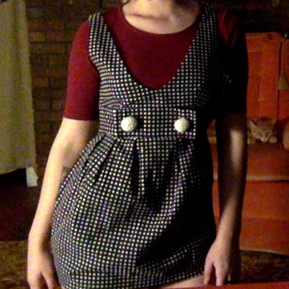 BB Dakota Black & White Polka Dot Dress